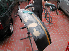 Gespachtelter Kunststoffsto�f�nger